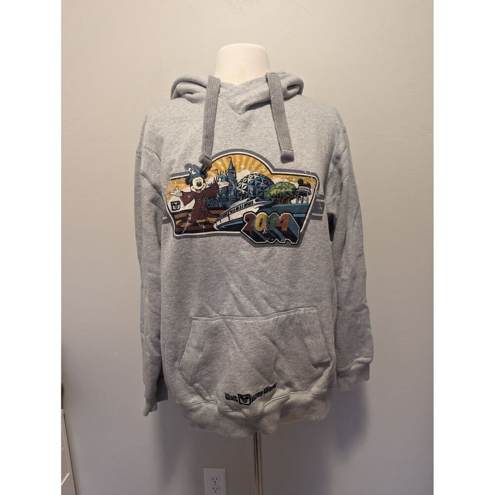 Walt Disney World Parks Large Grey Hoodie Sweater 2014